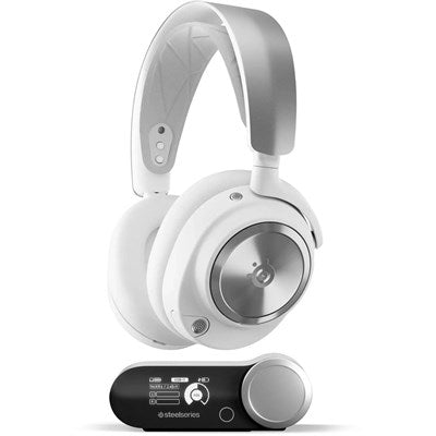 SteelSeries Arctis Nova Pro Wireless Gaming Headset - White - Active Noise Cancellation