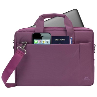 Stylish Purple Laptop Bag 13.3" - Rivacase 8221 - Central Collection