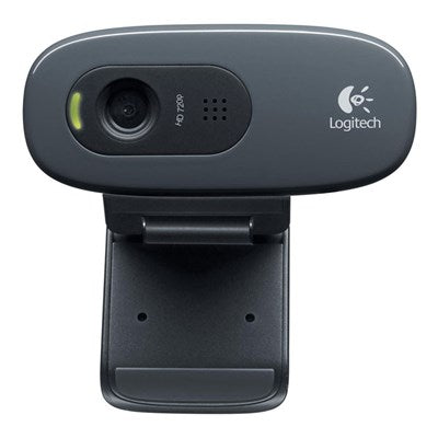 Logitech C270 HD Webcam (Black) 720p 30 fps USB A Plug And Play