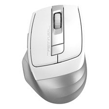 A4Tech FB35CS Dual Mode Rechargeable Silent Click Wireless Mouse | Icy White | FB35C(S)