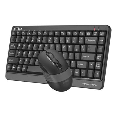 Grey A4Tech FGS1110Q Fstyler 2.4G Quiet Key Wireless Keyboard and Mouse Combo Set