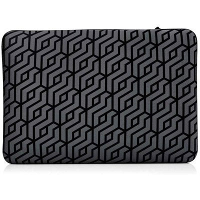 Reversible 14" Neoprene Laptop Sleeve in Grey for PC and Mac