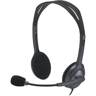 Logitech H111 Stereo Multi-Device Headset - Affordable Headphones with Rotating Microphone