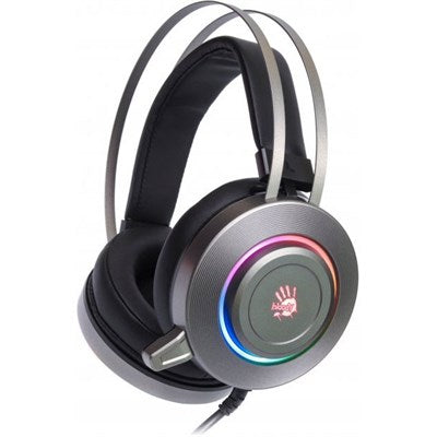High-Precision Grey Gaming Headset with Surround Sound