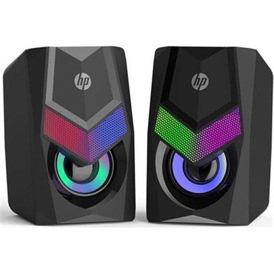HP DHE-6000 2.0 Stereo Gaming Speaker, RGB Backlight, 3.5mm