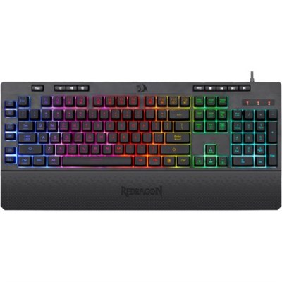 Redragon Shiva K512 RGB Membrane Gaming Keyboard with Multimedia Keys - Black