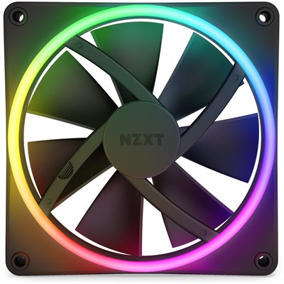 NZXT F140 RGB DUO 140mm Dual-sided RGB Fan Black - High Static Pressure Cooling