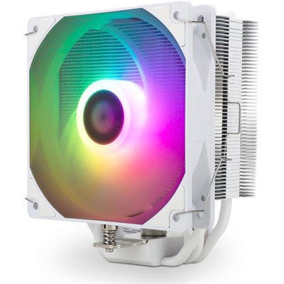 Premium White ARGB CPU Air Cooler with 5 Heatpipes for AMD AM4/AM5 Intel LGA1700/1150/1151/1200