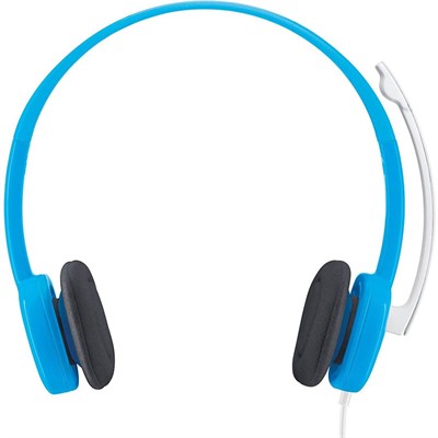 Logitech H150 Blue Stereo Headset with In-Line Controls