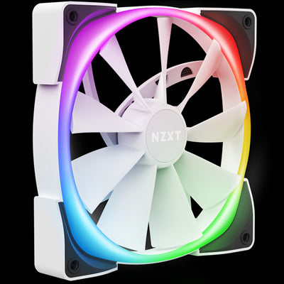 NZXT Aer RGB 2 140mm Case Fan - Matte White