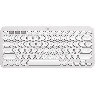 Logitech Pebble Keys 2 K380S Multi-Device Bluetooth Keyboard - Tonal White