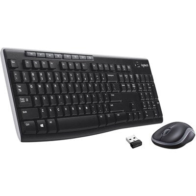 Logitech MK270R Wireless Keyboard and Mouse Combo in Black