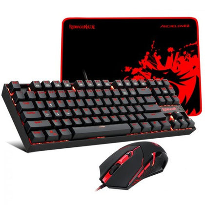 Redragon K552-Ba-2 Keyboard + M601 Mouse + P001 Xl Pad Combo