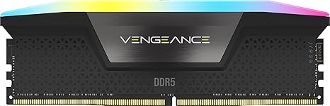CORSAIR Vengeance RGB DDR5 RAM 16GB 5600MHz Memory Black