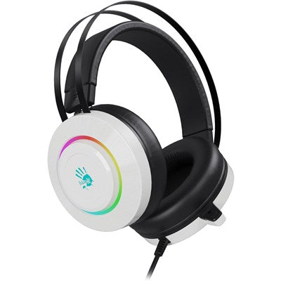 Immersive Bloody G521 Virtual 7.1 Surround Sound Gaming Headset in White