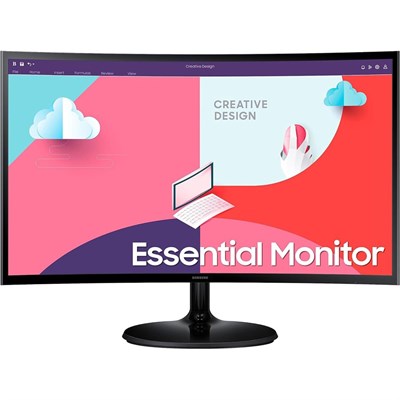 Samsung 24" Essential Curved Monitor S3 S36C | LS24C360EAMXUE