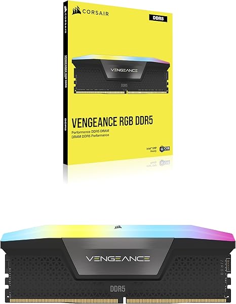 CORSAIR Vengeance RGB DDR5 RAM 16GB 5600MHz Memory Black