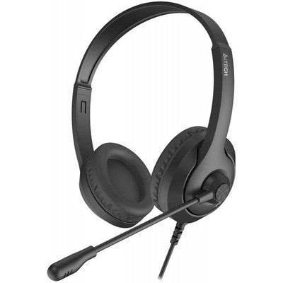 A4Tech FH100U Stereo Headset in Stone Black – Premium Sound Quality