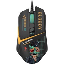 A4Tech Bloody W63 Max Renegade RGB Gaming Mouse - Midnight
