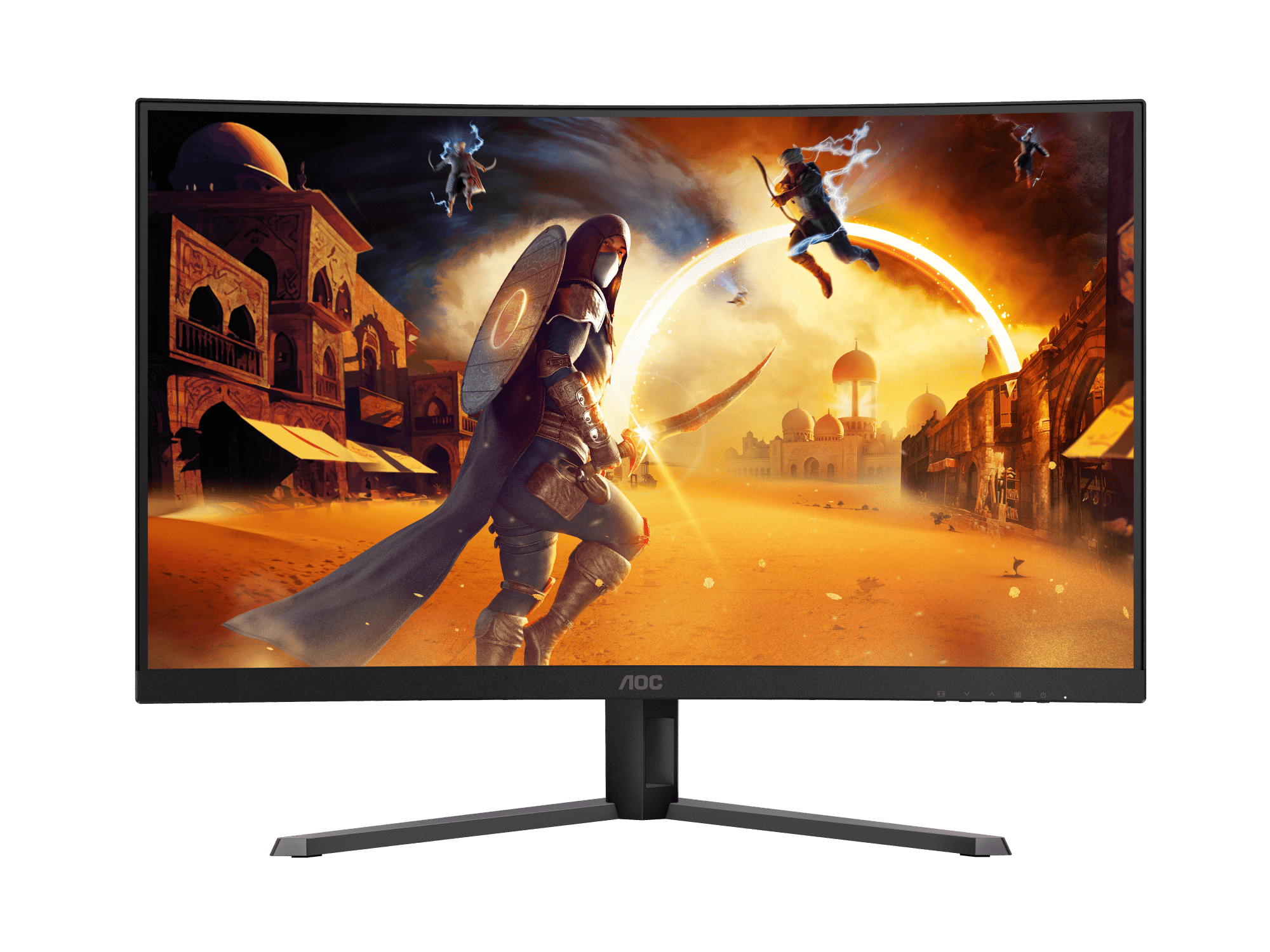 AOC CQ32G4E 31.5" QHD Curved Gaming Monitor | Fast VA Panel | Adaptive-Sync | 180Hz Refresh Rate
