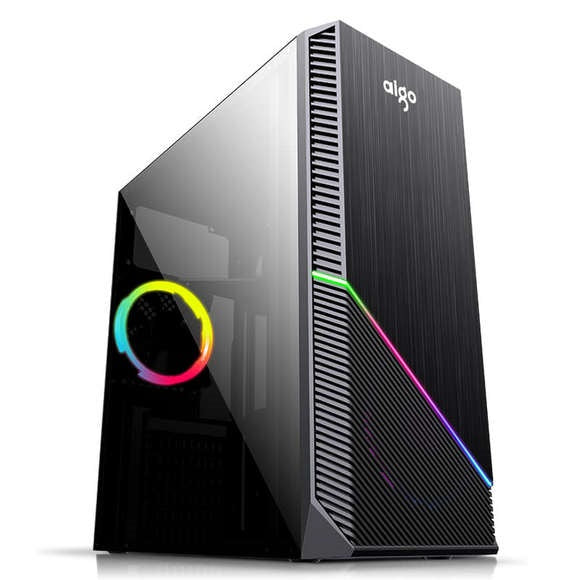 Darkflash Aigo Rainbow-1 Rgb Gaming Case ? Black With Premium Cooling
