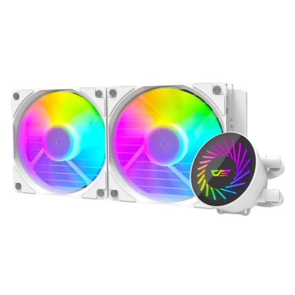 Darkflash Dcs240 240Mm Argb White Liquid Cooler