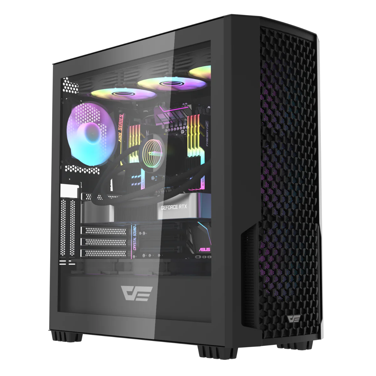 Darkflash Df2100 Mesh Gaming Case ? Black, Rgb Ready, Airflow Optimized