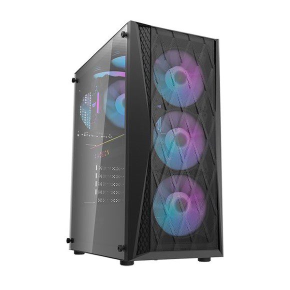 Darkflash Dk352 Atx Gaming Case With 4 Argb Fans ? Black
