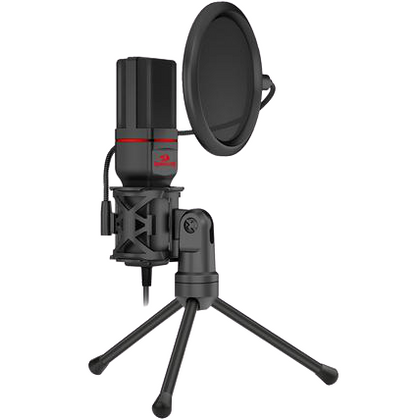 Redragon Gm100 Seyfert Gaming Stream Mic “ Usb Condenser With Led Ring