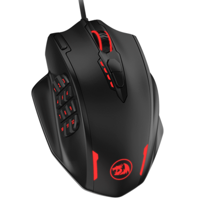 Redragon M908 Impact Mmo Gaming Mouse “ 12400 Dpi, 11 Programmable Buttons