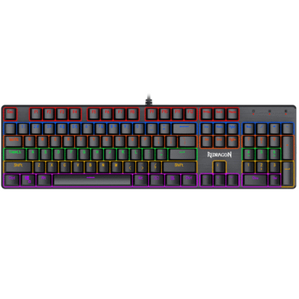 Redragon K608 Valheim Rainbow Mech Keyboard W/ Blue Switches