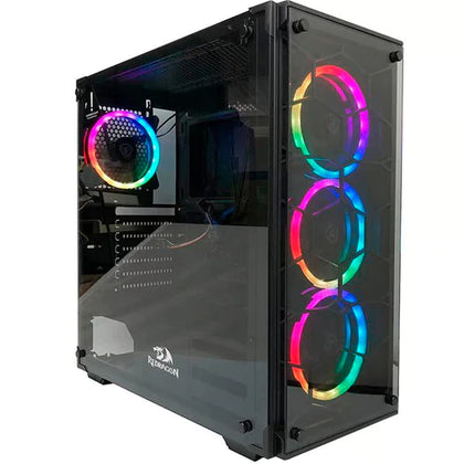 Redragon Gc-606 Rgb Gaming Case With Wheel Jack “ Black