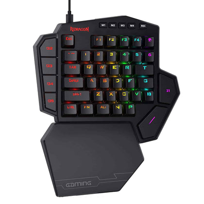 Redragon K601 Diti-X Rgb One-Handed Mechanical Gaming Keyboard