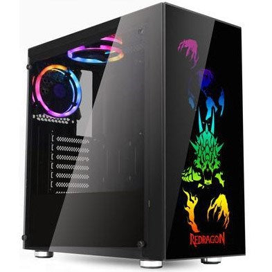 Redragon Gc608 Steeljaw Pro Gaming Chassis “ Atx Mid Tower With Rgb & 4X Fans