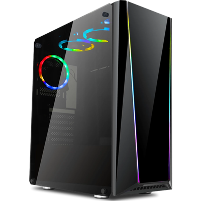 Redragon Gc702 Tailgate Gaming Case “ Atx Mid Tower With Rgb & 7X Fan Support