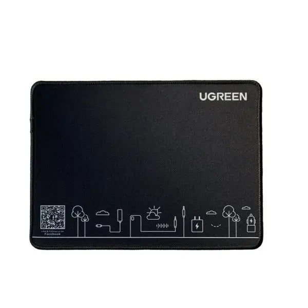 Ugreen Cy016 Non-Slip Rubber Mouse Pad: Black Small Size For Precise Control