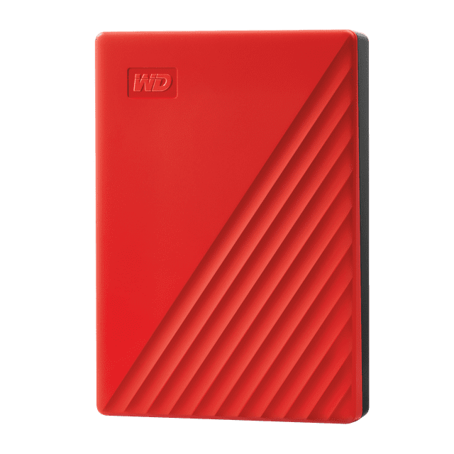 WD My Passport 4TB USB 3.0 Portable Hard Drive - Red