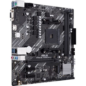 Asus PRIME A520M-K/CSM AMD Motherboard | DDR4 | Ryzen 5000/4000/3000 Series - 5X Protection III