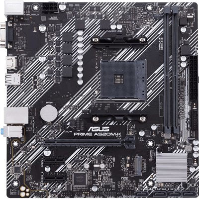 Asus PRIME A520M-K/CSM AMD Motherboard | DDR4 | Ryzen 5000/4000/3000 Series - 5X Protection III