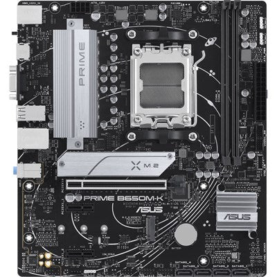 Asus PRIME B650M-K Micro-ATX Motherboard AMD AM5 DDR5 - Ultrafast Connectivity and AI PC Ready