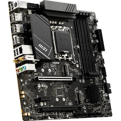 MSI PRO B760M-A WIFI Intel LGA1700 DDR5 Motherboard with Lightning Gen 4 & WiFi 6E