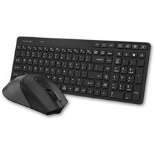 A4Tech FB2800C Air2 Bluetooth & 2.4G Desktop Set Black, Dual Mode Wireless, Quiet Key Keyboard
