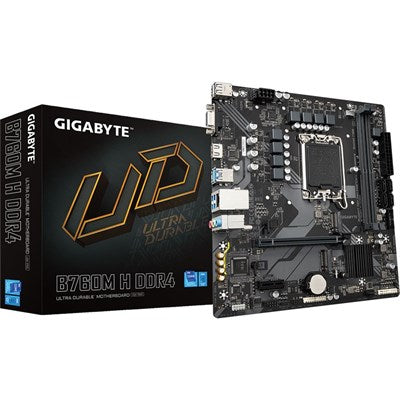Gigabyte B760M H DDR4 Motherboard | Supports Intel LGA1700 Processors