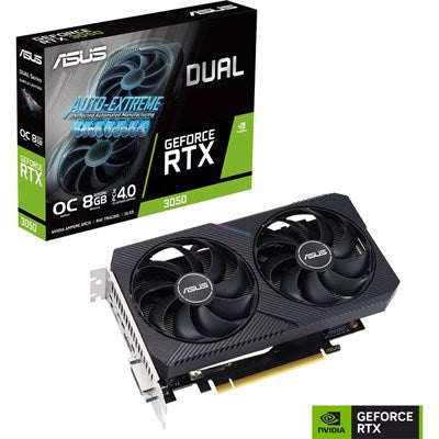ASUS Dual RTX 3050 V2 OC Edition 8GB GDDR6 Video Graphics Card