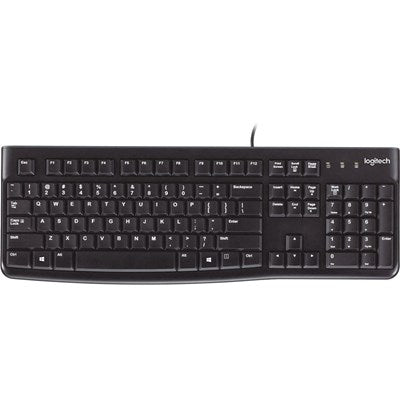 Logitech K120 USB Keyboard for Comfortable and Reliable Typing