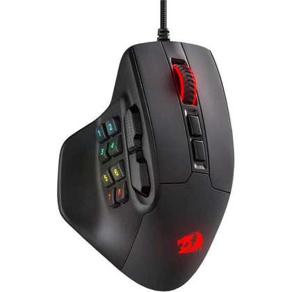 Redragon M811 Aatrox Mmo Gaming Mouse “ 11 Programmable Buttons, Rgb, Wired