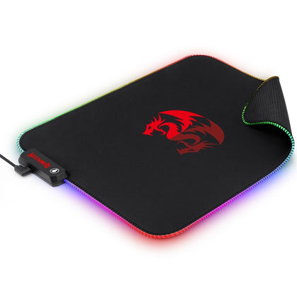 Redragon P026 Pluto Rgb Mouse Pad “ Large Gaming Surface With Dynamic Lighting