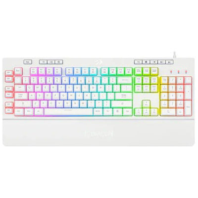 Redragon K512W Shiva Rgb Gaming Keyboard “ White Membrane With Backlit Keys