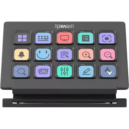 Redragon Ss-550 Streamcraft 15 Led Keys “ Custom Rgb Gaming Keyboard