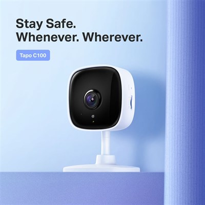 TP-Link Tapo C100 1080p Home Security Camera with Motion Detection and Night Vision